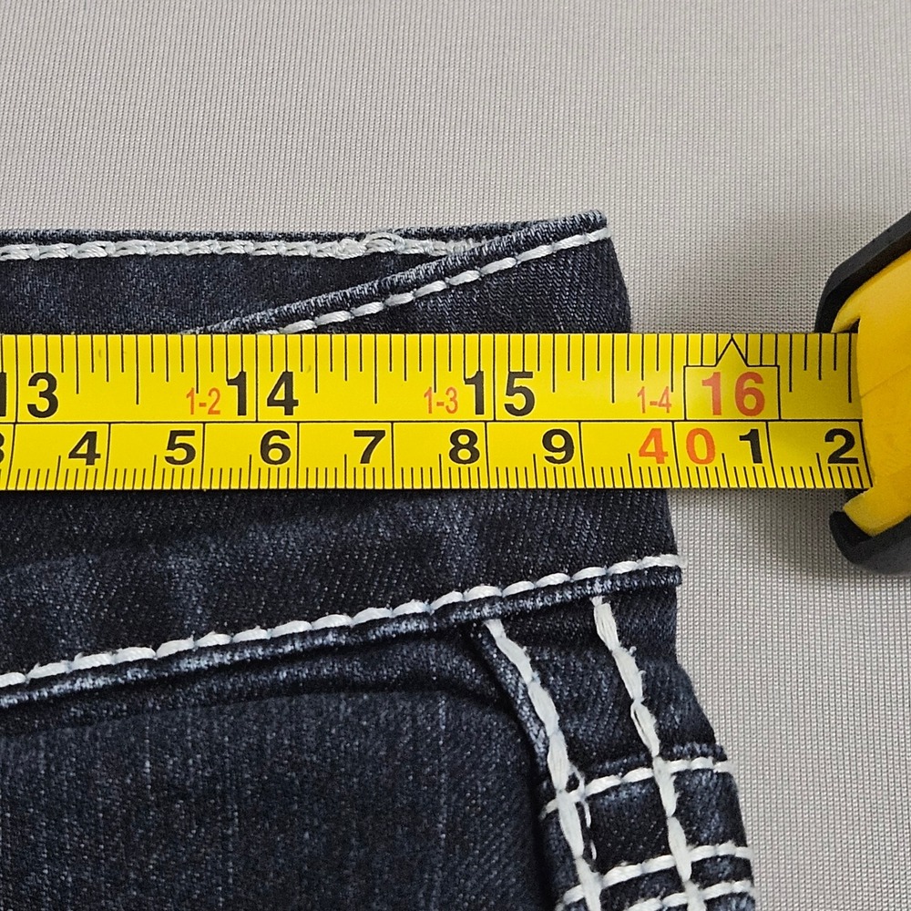 Daytrip Lynx Bootcut Jeans‎ Dark Wash Thick Stitch Western Cowgirl Mid-Rise 27R - Picture 9 of 12